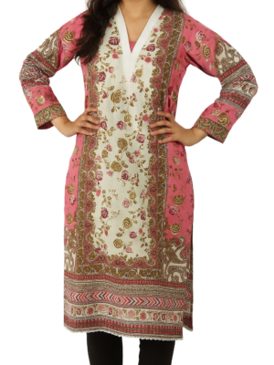 Women's Pure Cotton Printed Kurta Set with Pants
